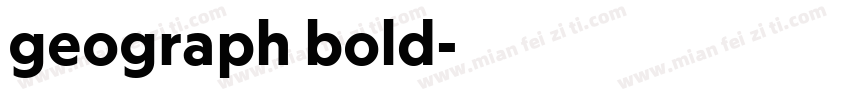 geograph bold字体转换